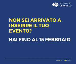 deadline settimana del cervello 2018